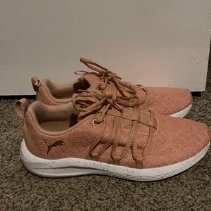 Pink puma sneakers size 7